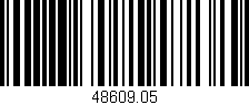 Código de barras (EAN, GTIN, SKU, ISBN): '48609.05'