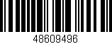 Código de barras (EAN, GTIN, SKU, ISBN): '48609496'