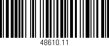 Código de barras (EAN, GTIN, SKU, ISBN): '48610.11'