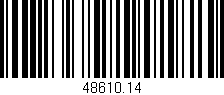 Código de barras (EAN, GTIN, SKU, ISBN): '48610.14'