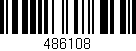 Código de barras (EAN, GTIN, SKU, ISBN): '486108'