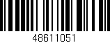 Código de barras (EAN, GTIN, SKU, ISBN): '48611051'
