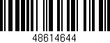 Código de barras (EAN, GTIN, SKU, ISBN): '48614644'