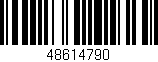 Código de barras (EAN, GTIN, SKU, ISBN): '48614790'