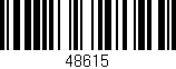 Código de barras (EAN, GTIN, SKU, ISBN): '48615'