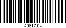 Código de barras (EAN, GTIN, SKU, ISBN): '48617.04'