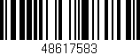 Código de barras (EAN, GTIN, SKU, ISBN): '48617583'
