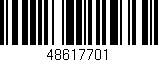 Código de barras (EAN, GTIN, SKU, ISBN): '48617701'