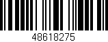 Código de barras (EAN, GTIN, SKU, ISBN): '48618275'