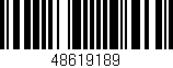 Código de barras (EAN, GTIN, SKU, ISBN): '48619189'