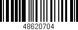 Código de barras (EAN, GTIN, SKU, ISBN): '48620704'
