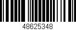 Código de barras (EAN, GTIN, SKU, ISBN): '48625348'