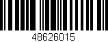 Código de barras (EAN, GTIN, SKU, ISBN): '48626015'