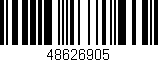 Código de barras (EAN, GTIN, SKU, ISBN): '48626905'