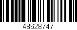 Código de barras (EAN, GTIN, SKU, ISBN): '48628747'
