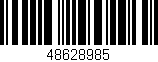 Código de barras (EAN, GTIN, SKU, ISBN): '48628985'