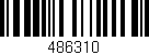 Código de barras (EAN, GTIN, SKU, ISBN): '486310'