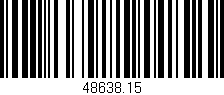 Código de barras (EAN, GTIN, SKU, ISBN): '48638.15'