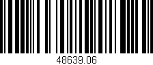Código de barras (EAN, GTIN, SKU, ISBN): '48639.06'