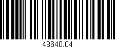 Código de barras (EAN, GTIN, SKU, ISBN): '48640.04'