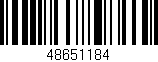 Código de barras (EAN, GTIN, SKU, ISBN): '48651184'