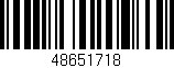Código de barras (EAN, GTIN, SKU, ISBN): '48651718'