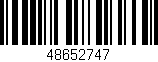 Código de barras (EAN, GTIN, SKU, ISBN): '48652747'