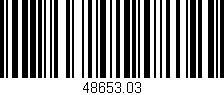 Código de barras (EAN, GTIN, SKU, ISBN): '48653.03'
