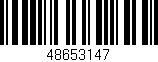 Código de barras (EAN, GTIN, SKU, ISBN): '48653147'