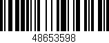 Código de barras (EAN, GTIN, SKU, ISBN): '48653598'