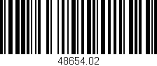 Código de barras (EAN, GTIN, SKU, ISBN): '48654.02'