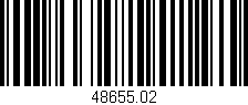 Código de barras (EAN, GTIN, SKU, ISBN): '48655.02'