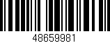 Código de barras (EAN, GTIN, SKU, ISBN): '48659981'