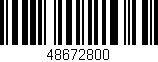 Código de barras (EAN, GTIN, SKU, ISBN): '48672800'