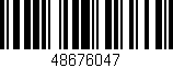 Código de barras (EAN, GTIN, SKU, ISBN): '48676047'
