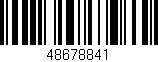 Código de barras (EAN, GTIN, SKU, ISBN): '48678841'