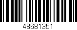 Código de barras (EAN, GTIN, SKU, ISBN): '48681351'
