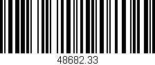 Código de barras (EAN, GTIN, SKU, ISBN): '48682.33'