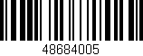 Código de barras (EAN, GTIN, SKU, ISBN): '48684005'