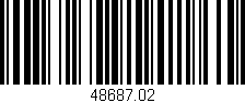 Código de barras (EAN, GTIN, SKU, ISBN): '48687.02'