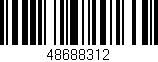 Código de barras (EAN, GTIN, SKU, ISBN): '48688312'