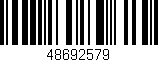 Código de barras (EAN, GTIN, SKU, ISBN): '48692579'