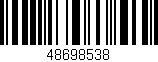 Código de barras (EAN, GTIN, SKU, ISBN): '48698538'