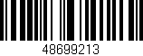Código de barras (EAN, GTIN, SKU, ISBN): '48699213'