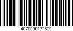 Código de barras (EAN, GTIN, SKU, ISBN): '4870000177639'