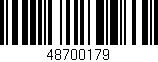 Código de barras (EAN, GTIN, SKU, ISBN): '48700179'