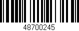 Código de barras (EAN, GTIN, SKU, ISBN): '48700245'