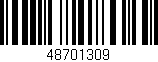 Código de barras (EAN, GTIN, SKU, ISBN): '48701309'