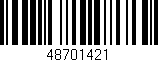 Código de barras (EAN, GTIN, SKU, ISBN): '48701421'