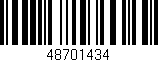 Código de barras (EAN, GTIN, SKU, ISBN): '48701434'